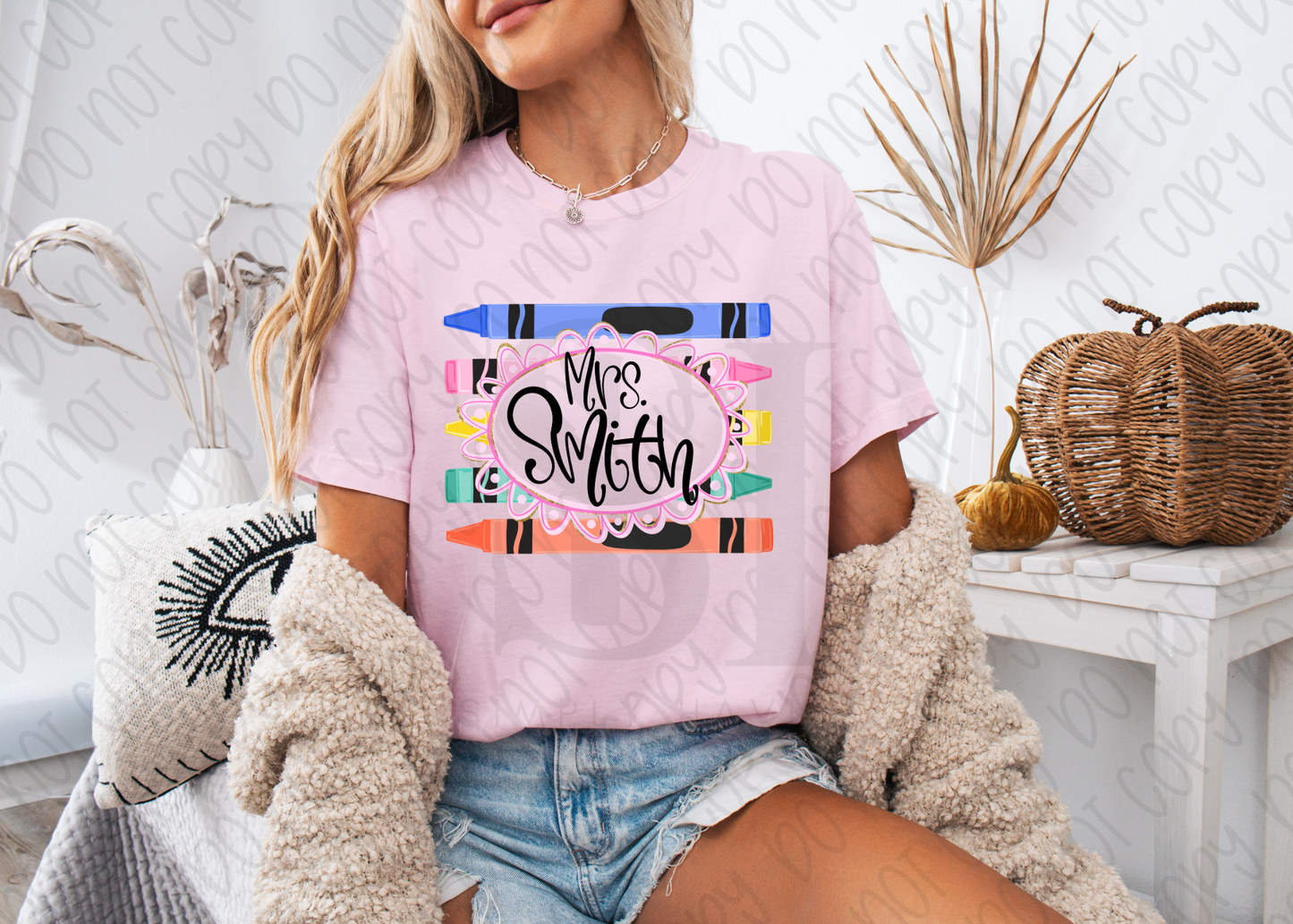 Custom Teacher Crayon Frame