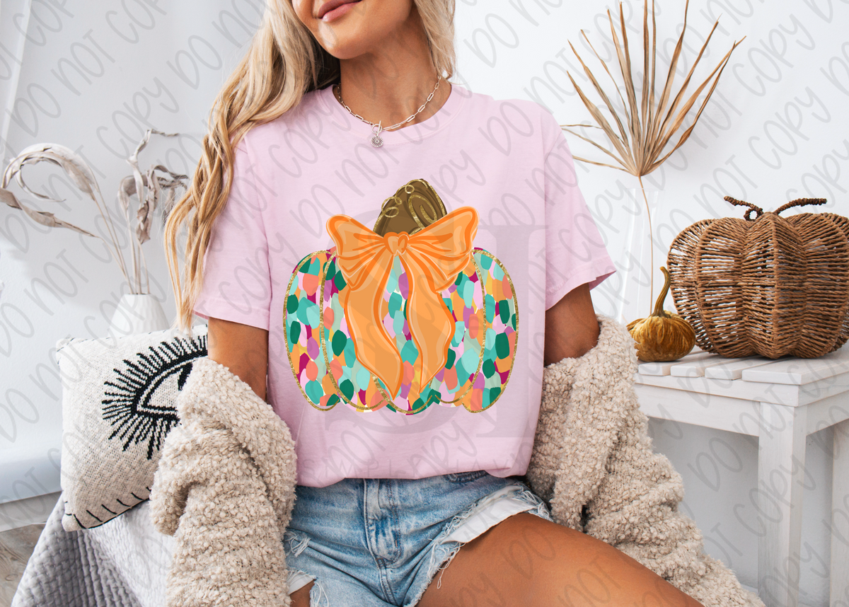 Finger-paint Pumpkin