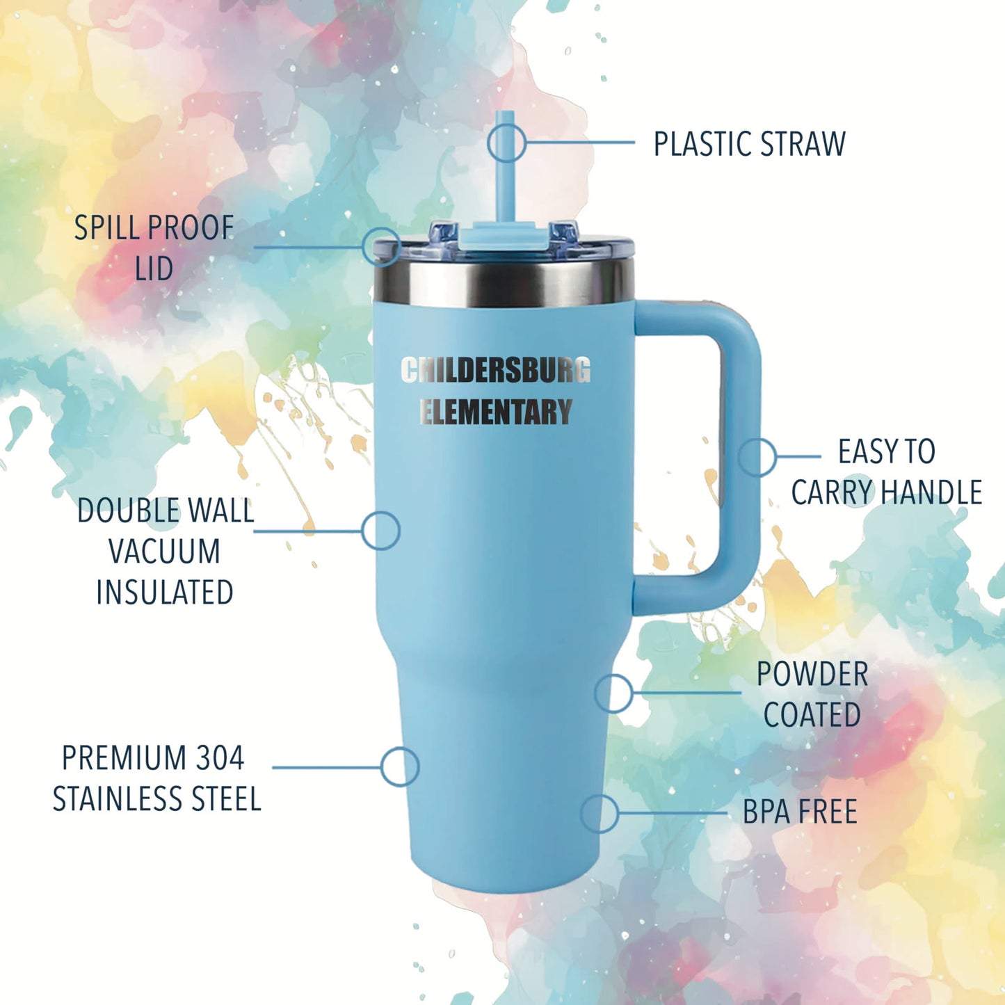 Childersburg Elementary Laser Engraved Tumbler