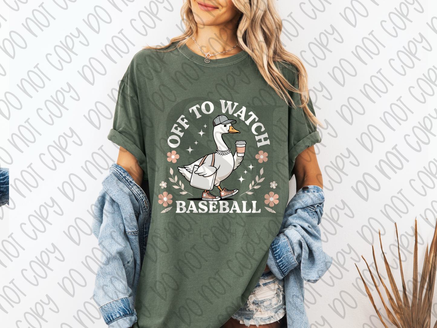 Off to Watch Baseball Goose