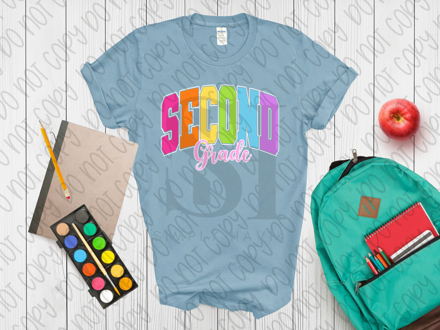 Neon Block Letter Grade