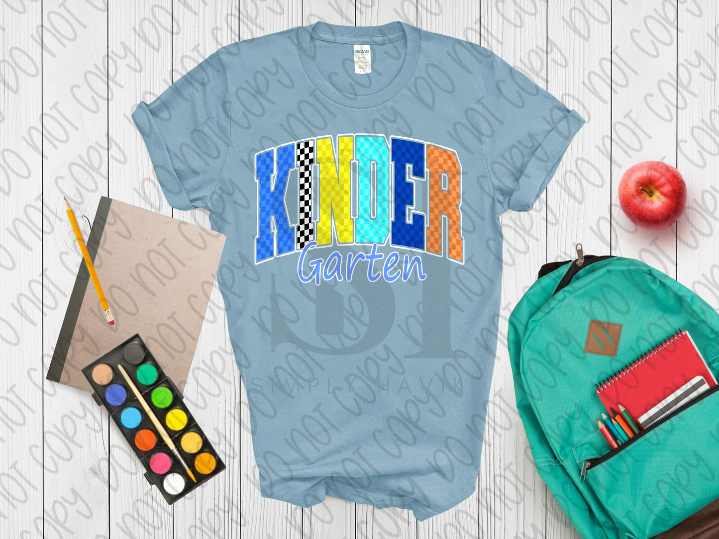 Checkered Block Letter Grade