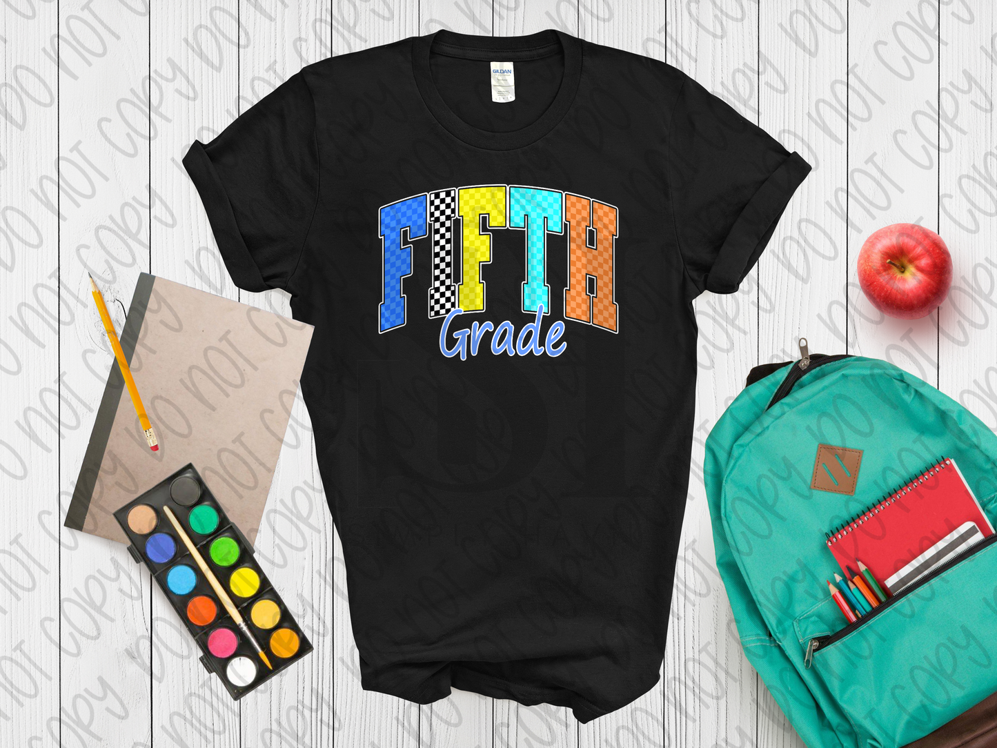 Checkered Block Letter Grade