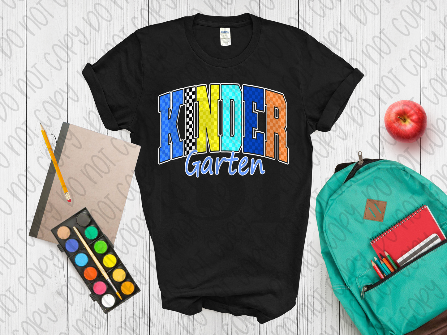 Checkered Block Letter Grade