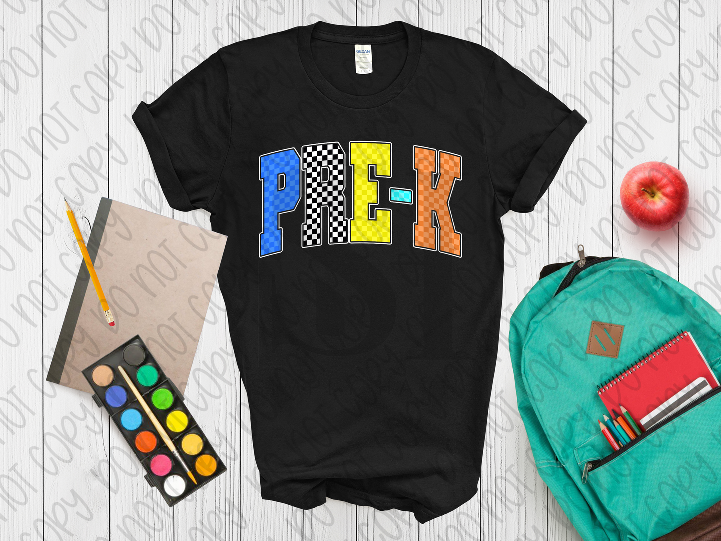 Checkered Block Letter Grade