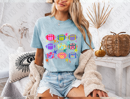 Playful Patterned Footballs