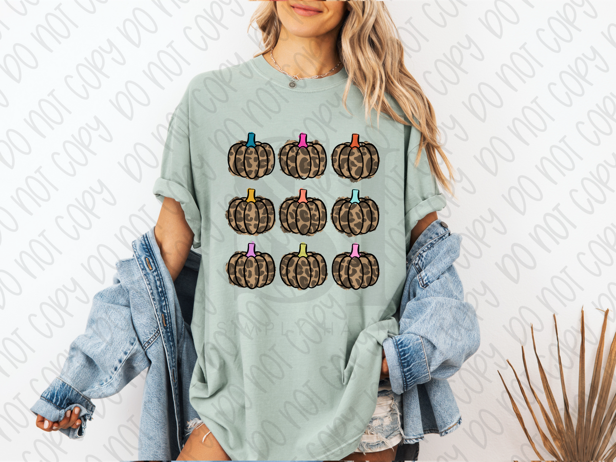 Cheetah Print Pumpkin Spread