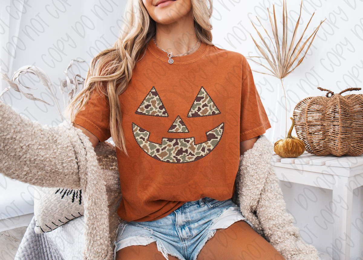 Camo Jack-O-Lantern