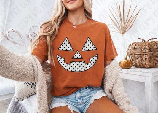 Polka Dot Jack-O-Lantern