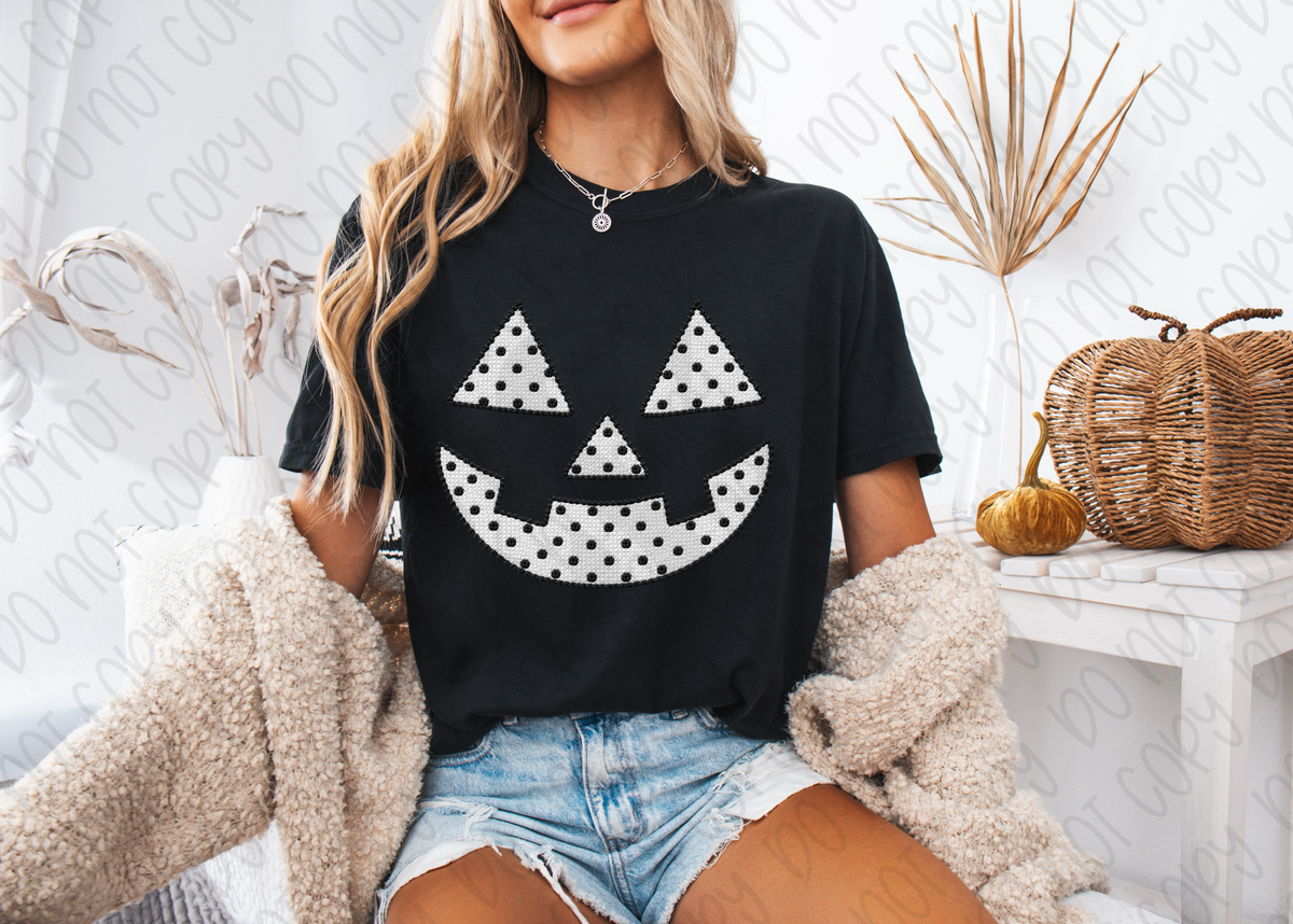 Polka Dot Jack-O-Lantern