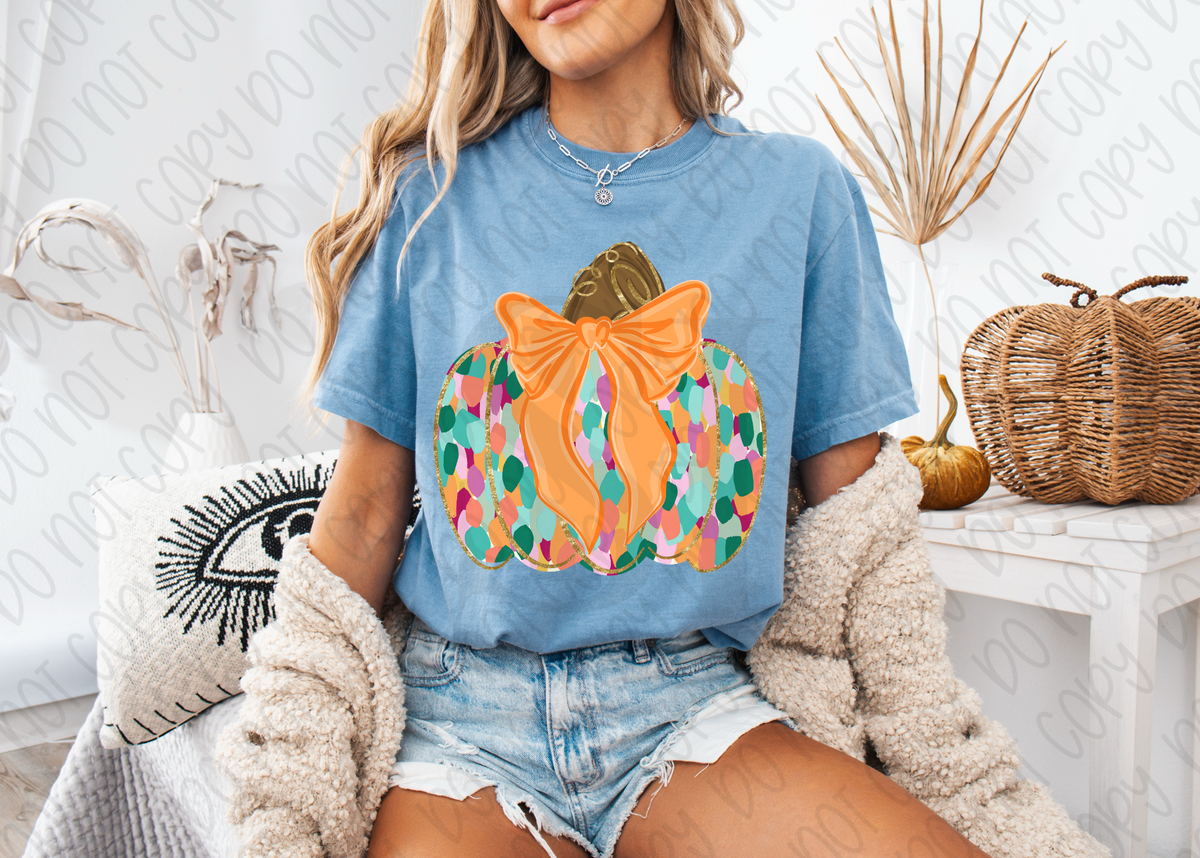 Finger-paint Pumpkin