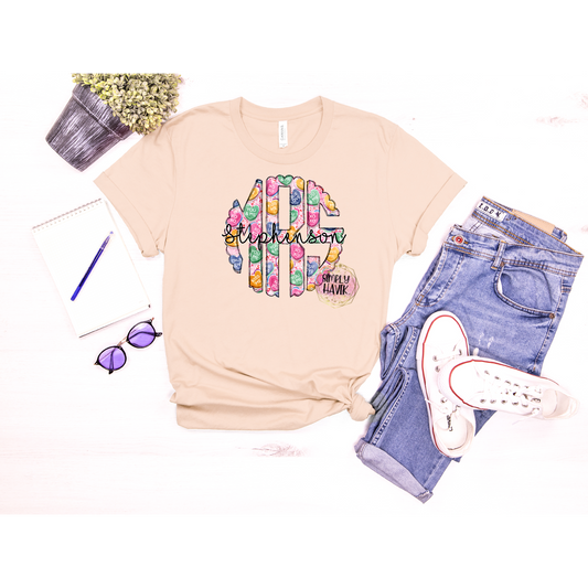 Monogram Valentines Tee
